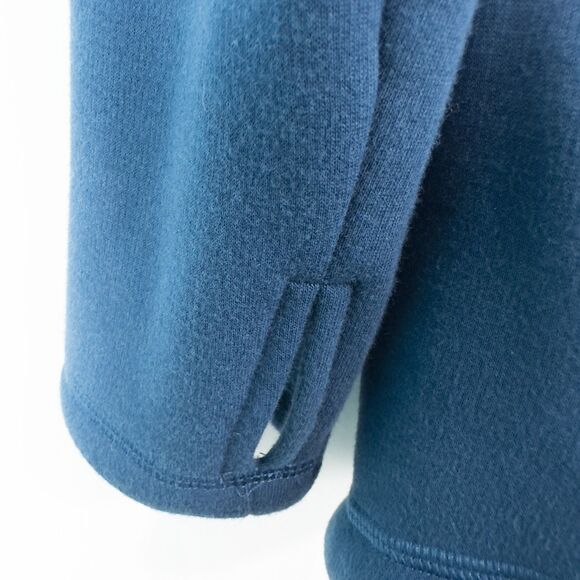 Athleta Cozy Karma ASYM Pullover Womens Medium Enchanted Blue Athleisure 383402 - Picture 8 of 16